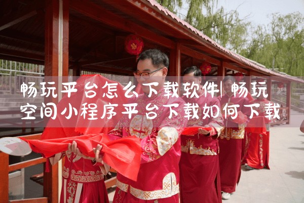 畅玩平台怎么下载软件